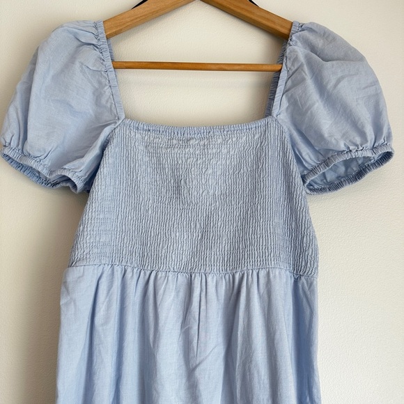 H&M PUFF-SLEEVED COTTON DRESS - Picture 5 of 7